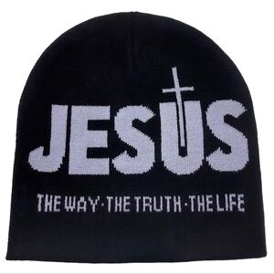 hat Jesus beanie new in package black winter unisex adults